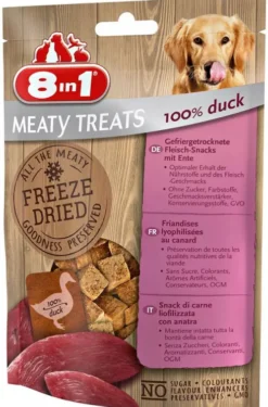 8in1 Meaty Treats Freeze Dried Kaczka Przysmaki liofilizowane dla psa op. 50g