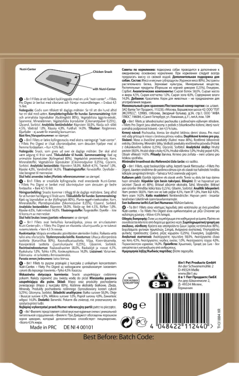 8in1 Przysmak Fillets Pro Digest dla psa op. 80g