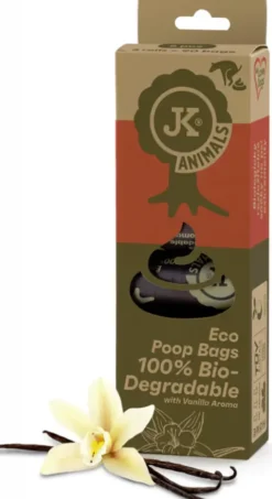 JK Animals Biodegradowalne woreczki na ekskrementy dla psa op. 90szt. (6 rolek)