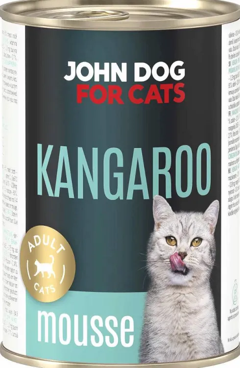 John Dog Adult Kangaroo Mousse Mokra Karma dla kota op. 400g