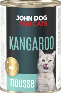 John Dog Adult Kangaroo Mousse Mokra Karma dla kota op. 400g Pakiet 6szt.