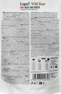 John Dog Adult Lapé Dziczyzna Mokra Karma dla kota op. 100g