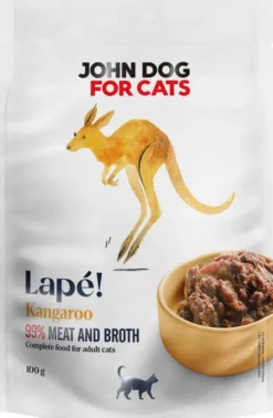 John Dog Adult Lapé Kangur Mokra Karma dla kota op. 100g Pakiet 10szt.
