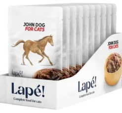 John Dog Adult Lapé Konina Mokra Karma dla kota op. 100g Pakiet 10szt.