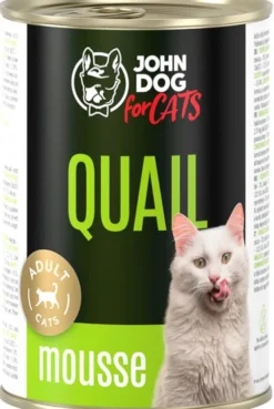 John Dog Adult Quail Mousse Mokra Karma dla kota op. 400g