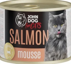 John Dog Adult Salmon Mousse Mokra Karma dla kota op. 200g Pakiet 6szt.
