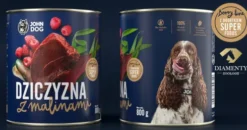 John Dog Berry line Adult Dziczyzna z malinami Mokra Karma dla psa op. 800g