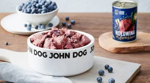 John Dog Berry line Adult Wołowina z borówką Mokra Karma dla psa op. 400g
