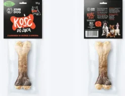 John Dog Kość z łososiem w skórze łososia dla psa 12cm op. 55g