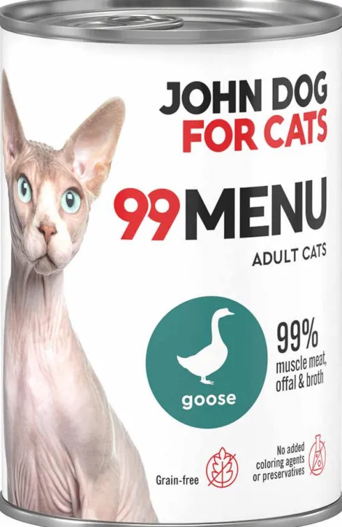 John Dog 99 Menu Adult Goose Mokra Karma dla kota op. 400g