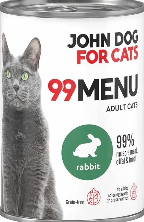 John Dog 99 Menu Adult Rabbit Mokra Karma dla kota op. 400g