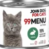 John Dog 99 Menu Kitten Rabbit Mokra Karma dla kociąt op. 200g