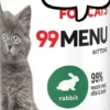 John Dog 99 Menu Kitten Rabbit Mokra Karma dla kociąt op. 400g Pakiet 6szt.