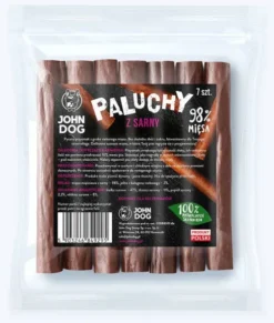 John Dog Premium Przysmak Paluchy z sarny dla psa op. 7szt.