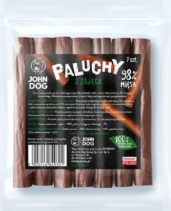 John Dog Premium Przysmak Paluchy z zająca dla psa op. 7szt.