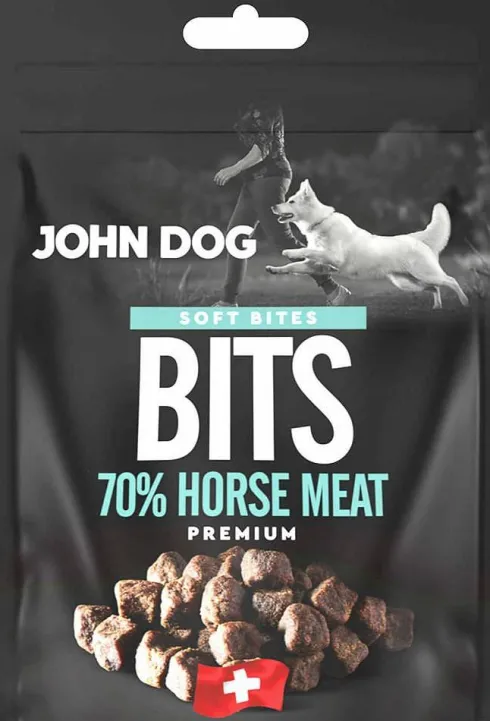 John Dog Przysmak Soft Bites Bits Horse dla psa op. 100g