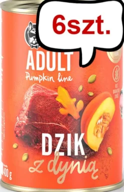 John Dog Pumpkin line Adult Dzik z dynią Mokra Karma dla psa op. 400g Pakiet 6szt.