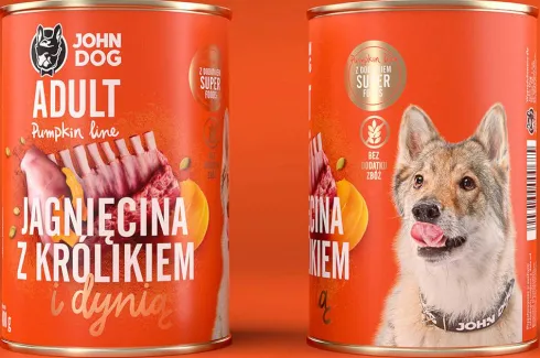John Dog Pumpkin line Adult Jagnięcina z Królikiem i dynią Mokra Karma dla psa op. 400g