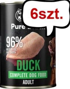 John Dog Pure Black Adult Duck Mokra Karma dla psa op. 400g Pakiet 6szt.