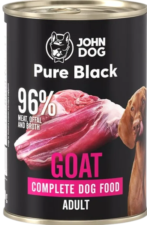 John Dog Pure Black Adult Goat Mokra Karma dla psa op. 400g