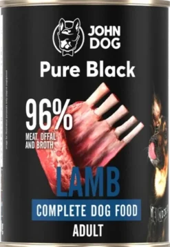 John Dog Pure Black Adult Lamb Mokra Karma dla psa op. 400g