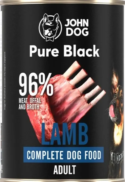 John Dog Pure Black Adult Lamb Mokra Karma dla psa op. 400g