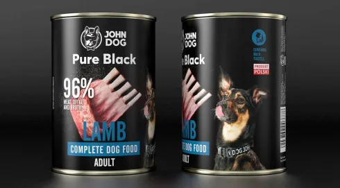 John Dog Pure Black Adult Lamb Mokra Karma dla psa op. 400g