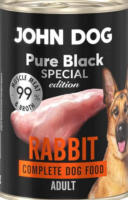 John Dog Pure Black Special Edition Adult Rabbit Mokra Karma dla psa op. 400g