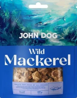 John Dog Wild Fish Mackrel przysmak z suszoną makrelą dla psa 100g