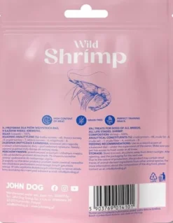 John Dog Wild Fish Shrimp przysmak suszone krewetki dla psa op. 55g