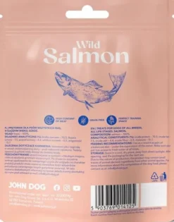 John Dog Wild Fish Sticks Salmon przysmak suszony łosoś dla psa op. 7szt.