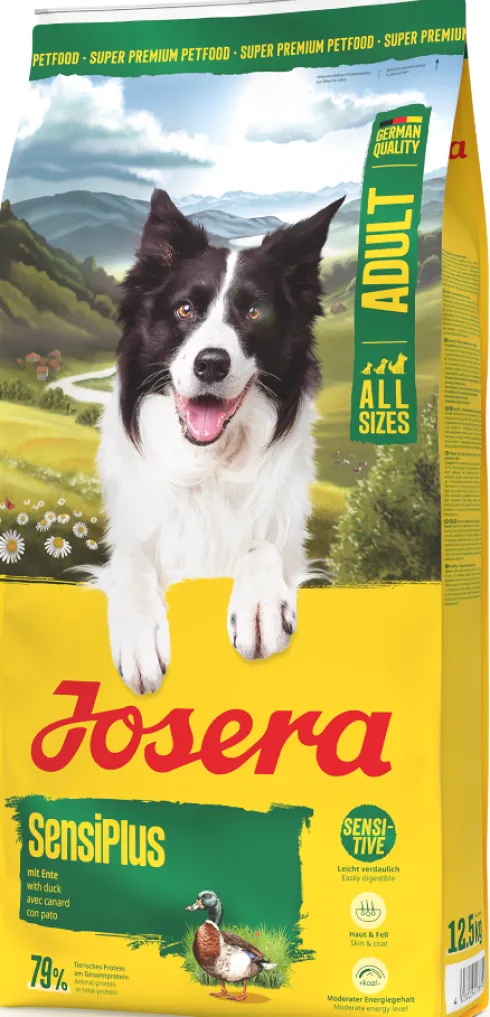 Josera Adult SensiPlus Sucha Karma dla psa op. 12.5kg + Josera Meatlovers 6x400g GRATIS