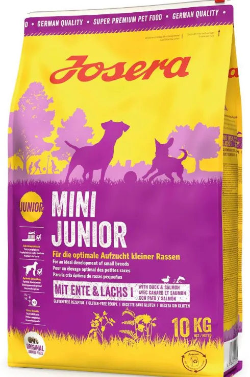 Josera Junior Mini Duck&Salmon Sucha Karma dla szczeniaka op. 2x10kg MEGA-PAK