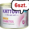Kattovit Feline Diet Diabetes z kurczakiem (Huhn) Mokra Karma dla kota op. 185g Pakiet 6szt.