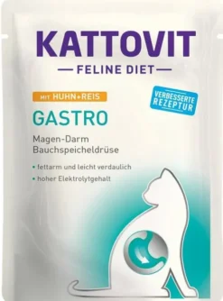 Kattovit Feline Diet Gastro z kurczakiem i ryżem (Huhn+Reis) Mokra Karma dla kota op. 85g