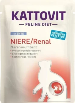 Kattovit Feline Diet Niere/Renal z kaczką (Ente) Mokra Karma dla kota op. 85g