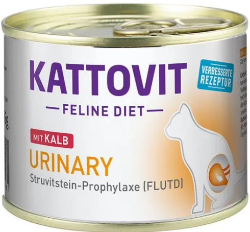 Kattovit Feline Diet Urinary z cielęciną (Kalb) Mokra Karma dla kota op. 185g Pakiet 6szt.