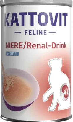 Kattovit Feline Niere/Renal-Drink Kaczka Mokra Karma dla kota poj. 135ml Pakiet 6szt.