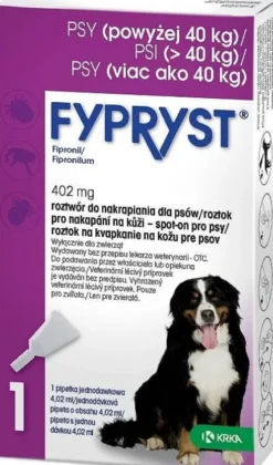 KRKA Fypryst Spot On Krople na kleszcze i pchły dla psa 40-60kg op. 1 pipeta