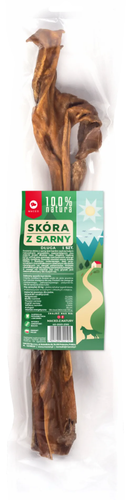 Maced Gryzak Skóra z sarny rozm. 45cm dla psa