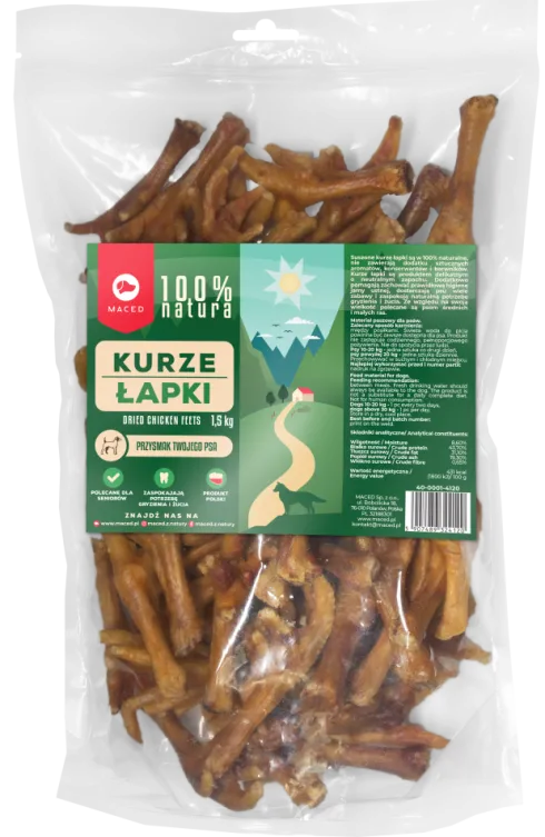 Maced Kurze łapki naturalne dla psa op. 1.5kg