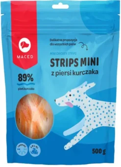 Maced Przysmak Strips Mini z piersi kurczaka dla psa op. 500g WYPRZEDAŻ