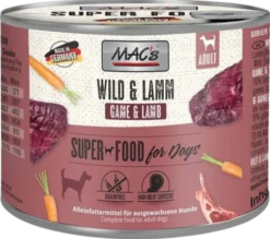 Mac's Adult Dziczyzna z jagnięciną Mokra Karma dla psa op. 200g Pakiet 6szt.