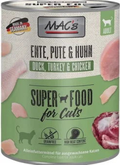 Mac's Adult Kaczka z indykiem i kurczakiem Mokra Karma dla kota op. 800g Pakiet 6szt.