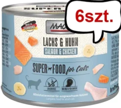 Mac's Adult Łosoś z kurczakiem Mokra Karma dla kota op. 200g Pakiet 6szt.