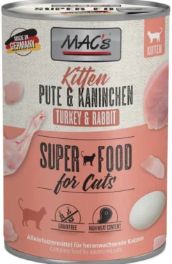 Mac's Kitten Indyk z królikiem Mokra Karma dla kociąt op. 400g
