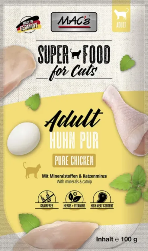 Mac's Monoprotein Adult Kurczak Mokra Karma dla kota op. 100g