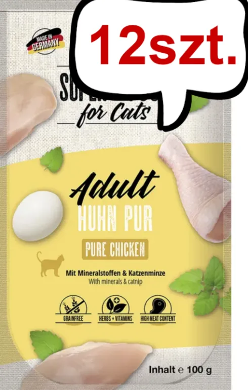 Mac's Monoprotein Adult Kurczak Mokra Karma dla kota op. 100g Pakiet 12szt.
