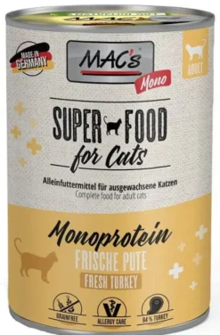 Mac's Monoprotein Indyk Mokra Karma dla kota op. 400g Pakiet 6szt.