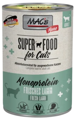 Mac's Monoprotein Jagnięcina Mokra Karma dla kota op. 400g